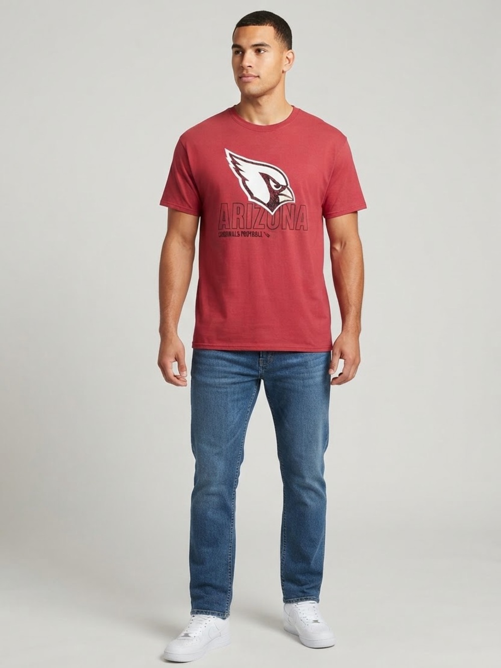 NFL Arizona Cardinals Football T-Shirt Red Men's XL Graphic T 100% Cotton NWOT